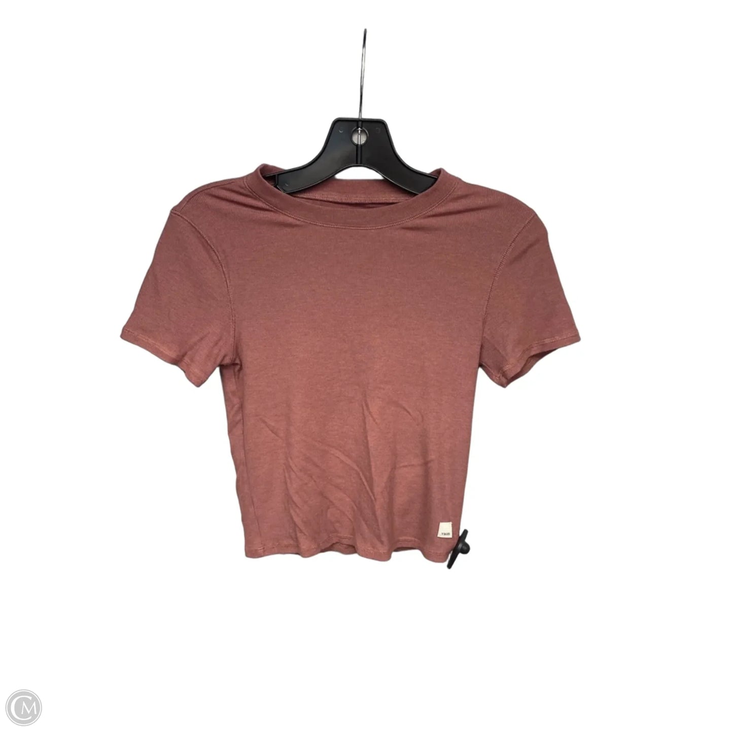 Athletic Top Short Sleeve By Vuori In Orange, Size: S