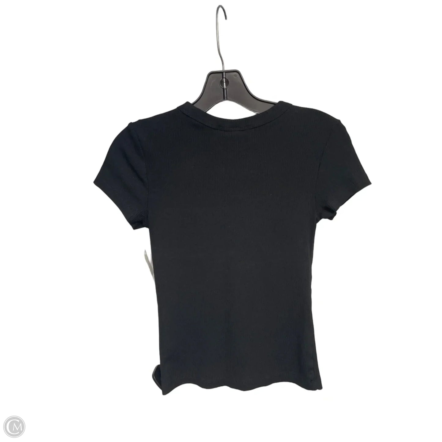 Top Short Sleeve Basic By H&m In Black, Size: S