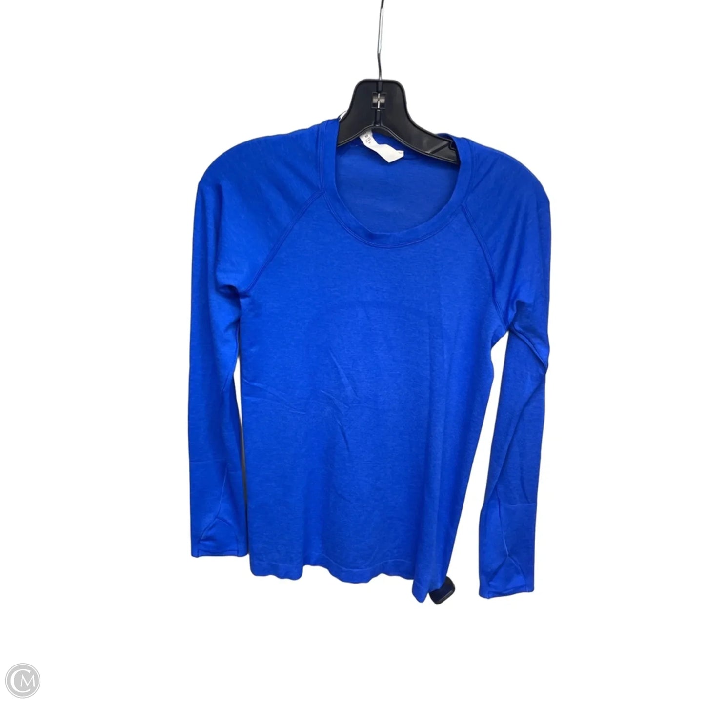 Athletic Top Long Sleeve Crewneck By Lululemon In Blue, Size: 6