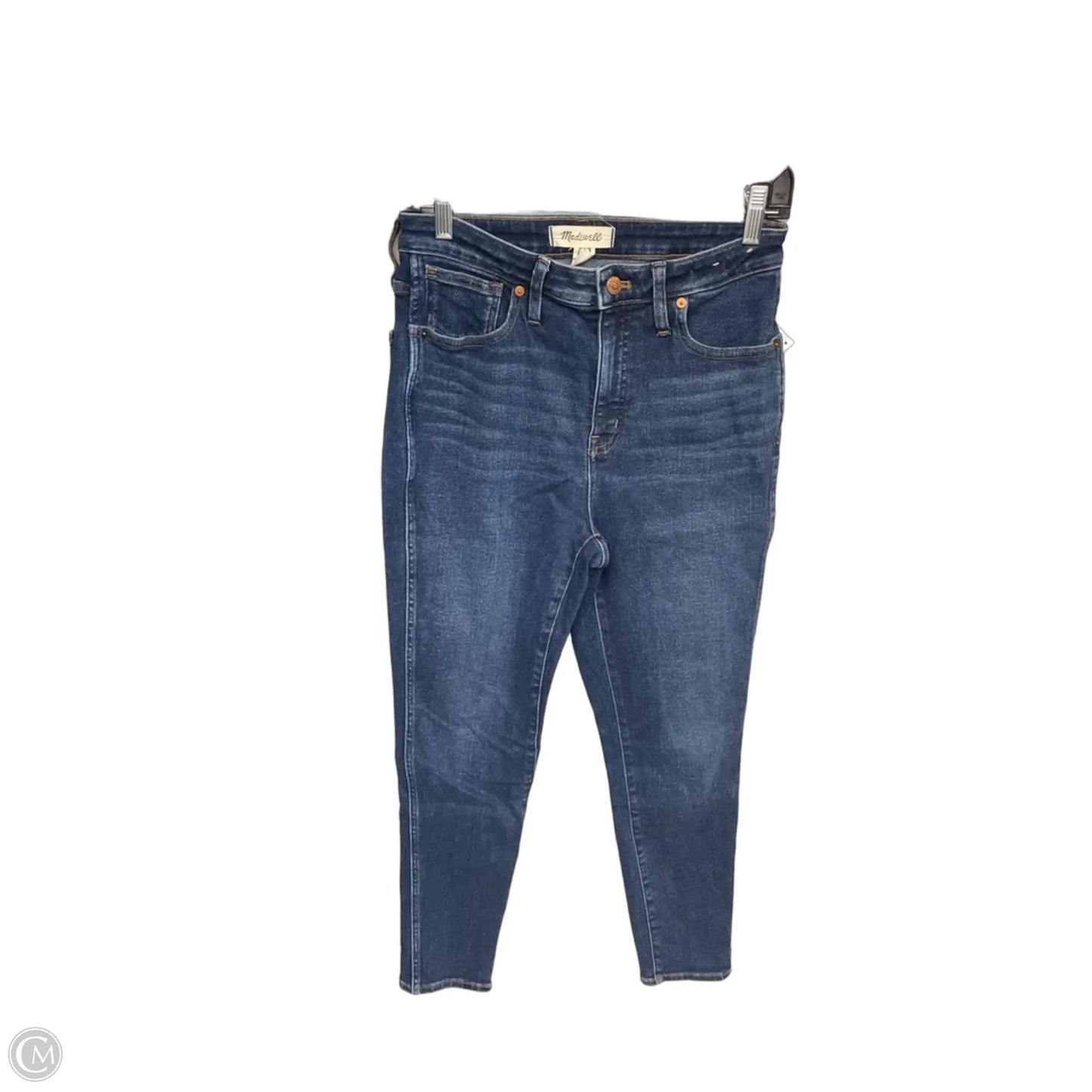Jeans Skinny By Madewell In Blue Denim, Size: 28
