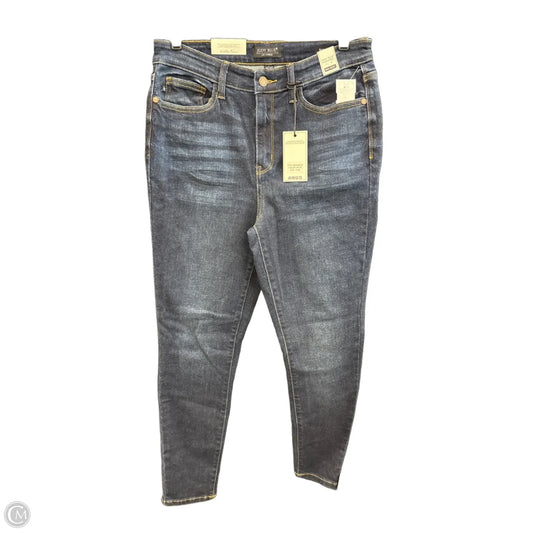 Jeans Skinny By Judy Blue In Blue Denim, Size: 30