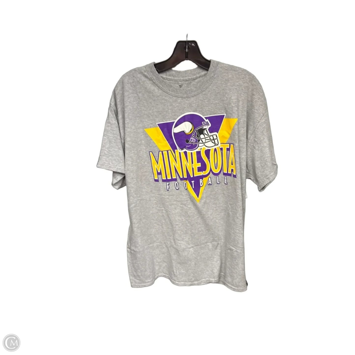 Athletic Top Short Sleeve By Fanatics In Grey, Size: Xl