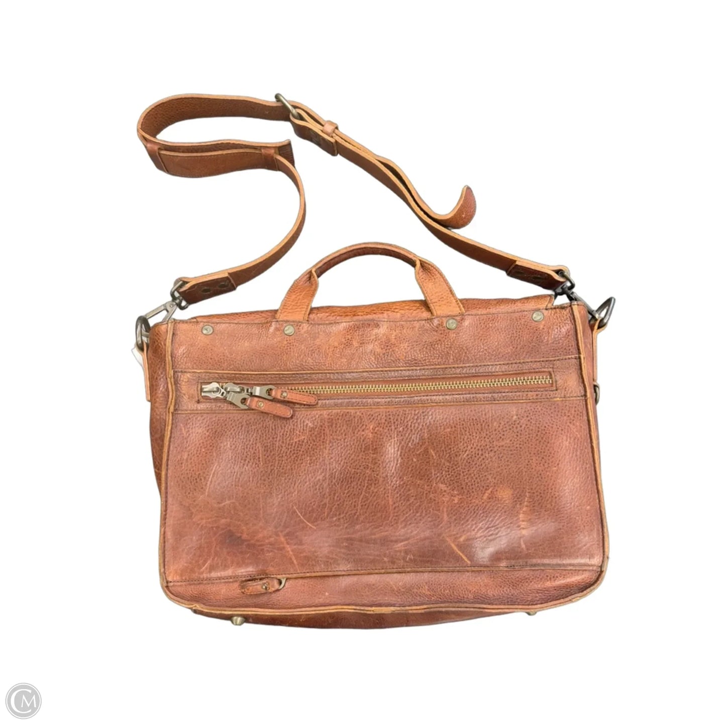 Laptop Bag Leather By Clothes Mentor, Size: Large