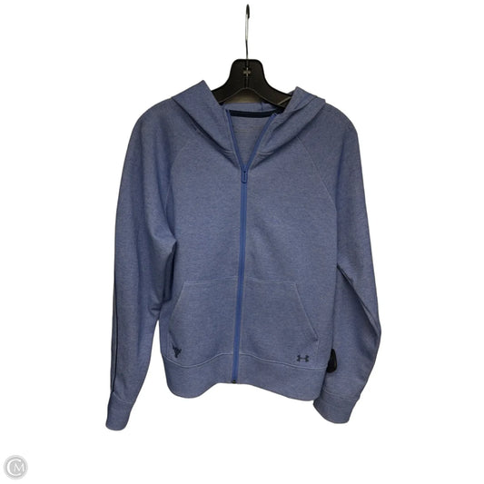 Athletic Sweatshirt Hoodie By Under Armour In Blue, Size: M