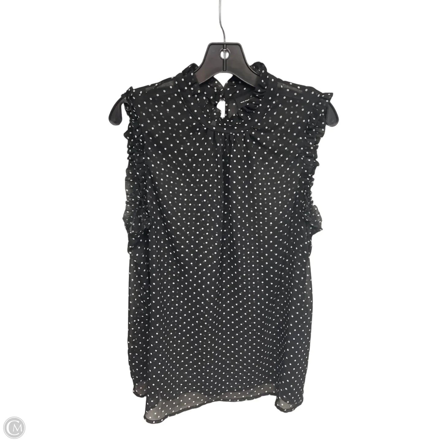 Top Sleeveless By Who What Wear In Polkadot Pattern, Size: Xl