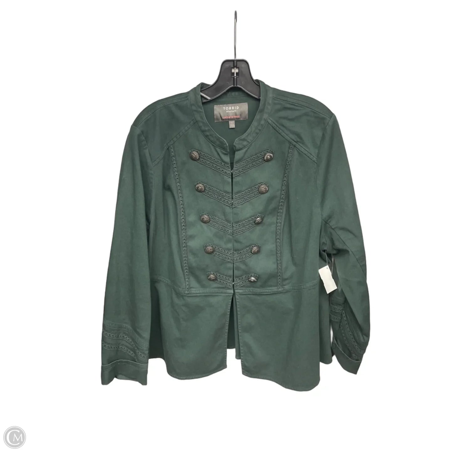 Jacket Other By Torrid In Green, Size: 2x