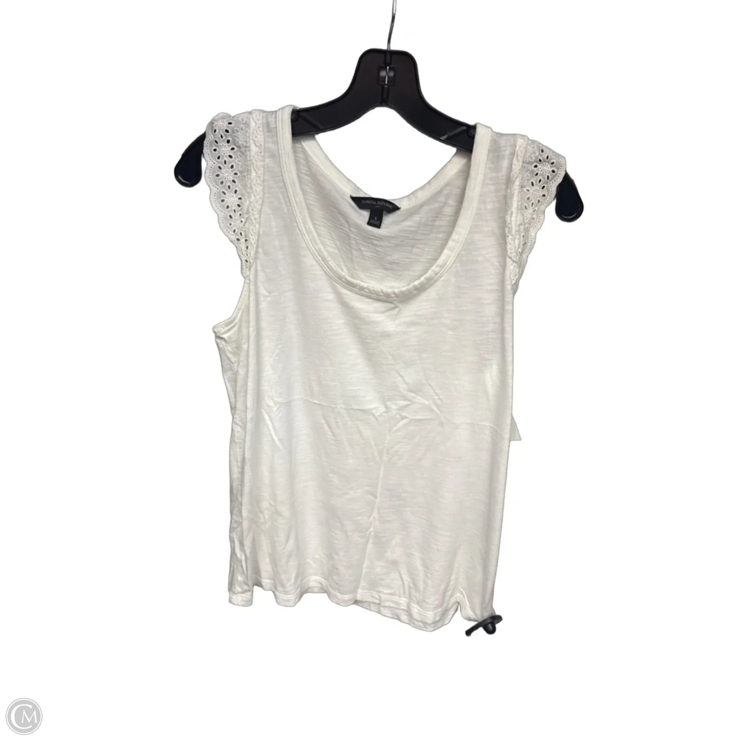Top Sleeveless By Banana Republic In White, Size: S