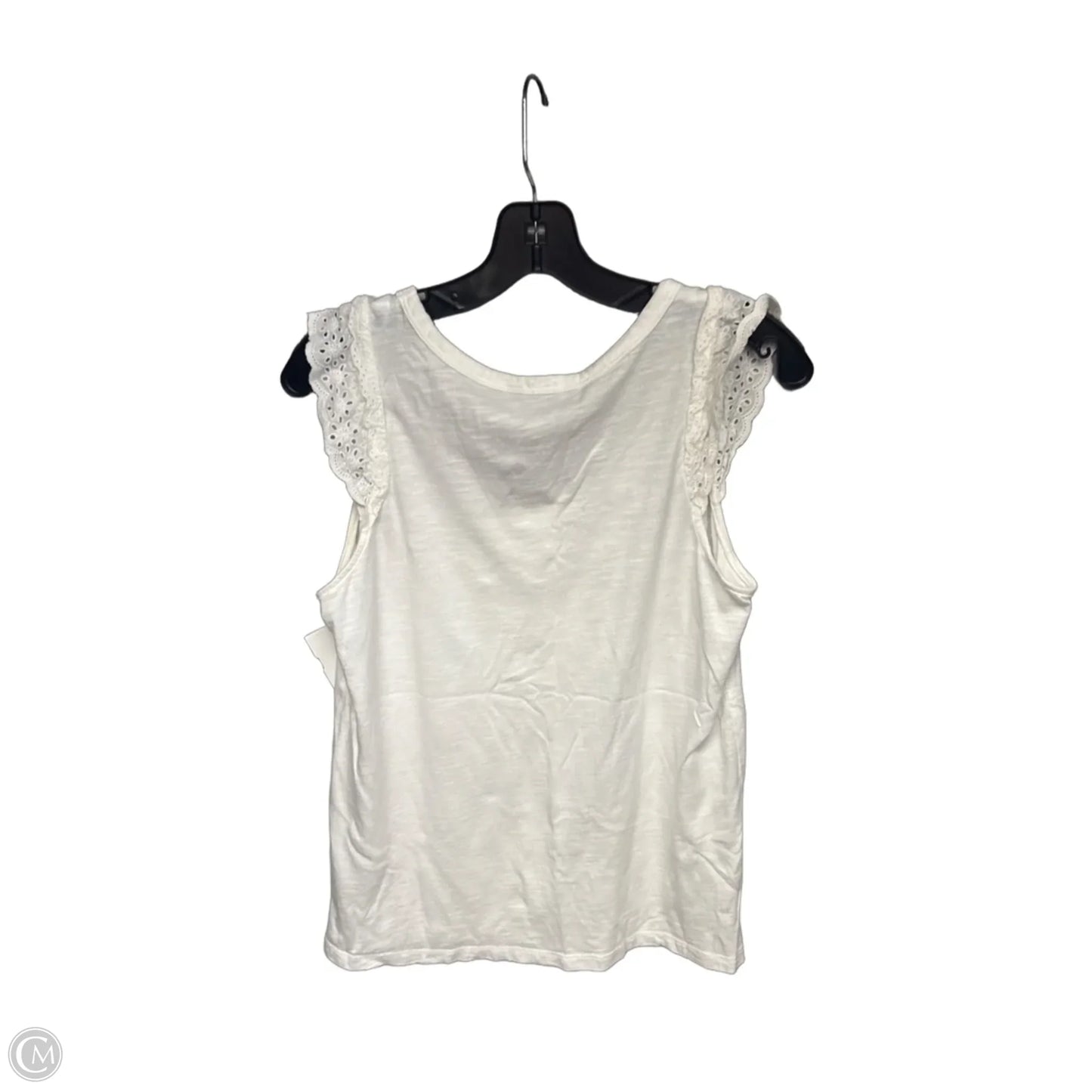 Top Sleeveless By Banana Republic In White, Size: S