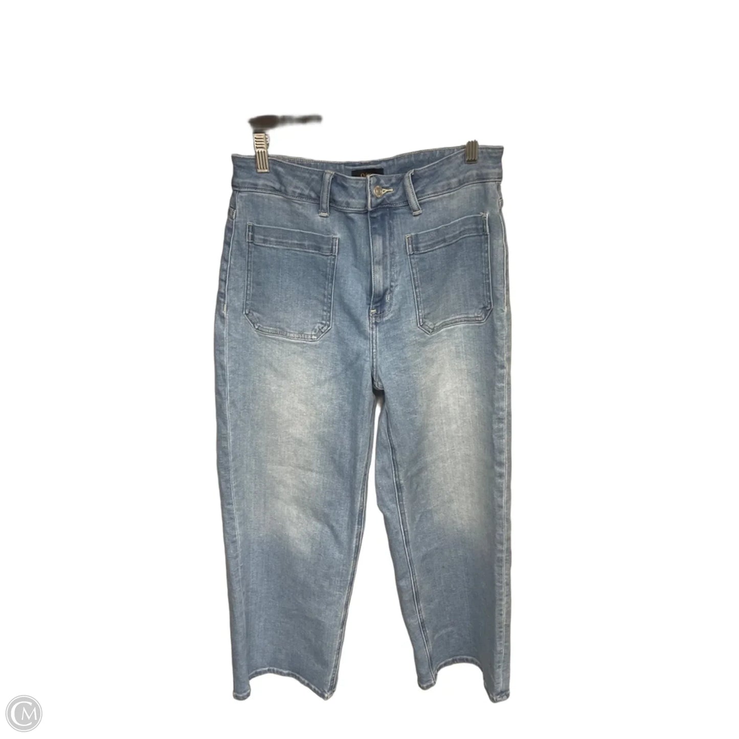 Jeans Wide Leg By Quince In Blue Denim, Size: 10