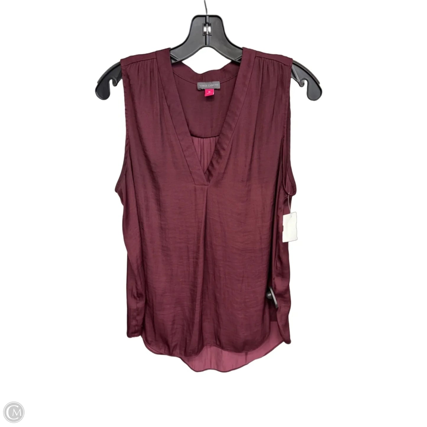 Top Sleeveless By Vince Camuto In Maroon, Size: M
