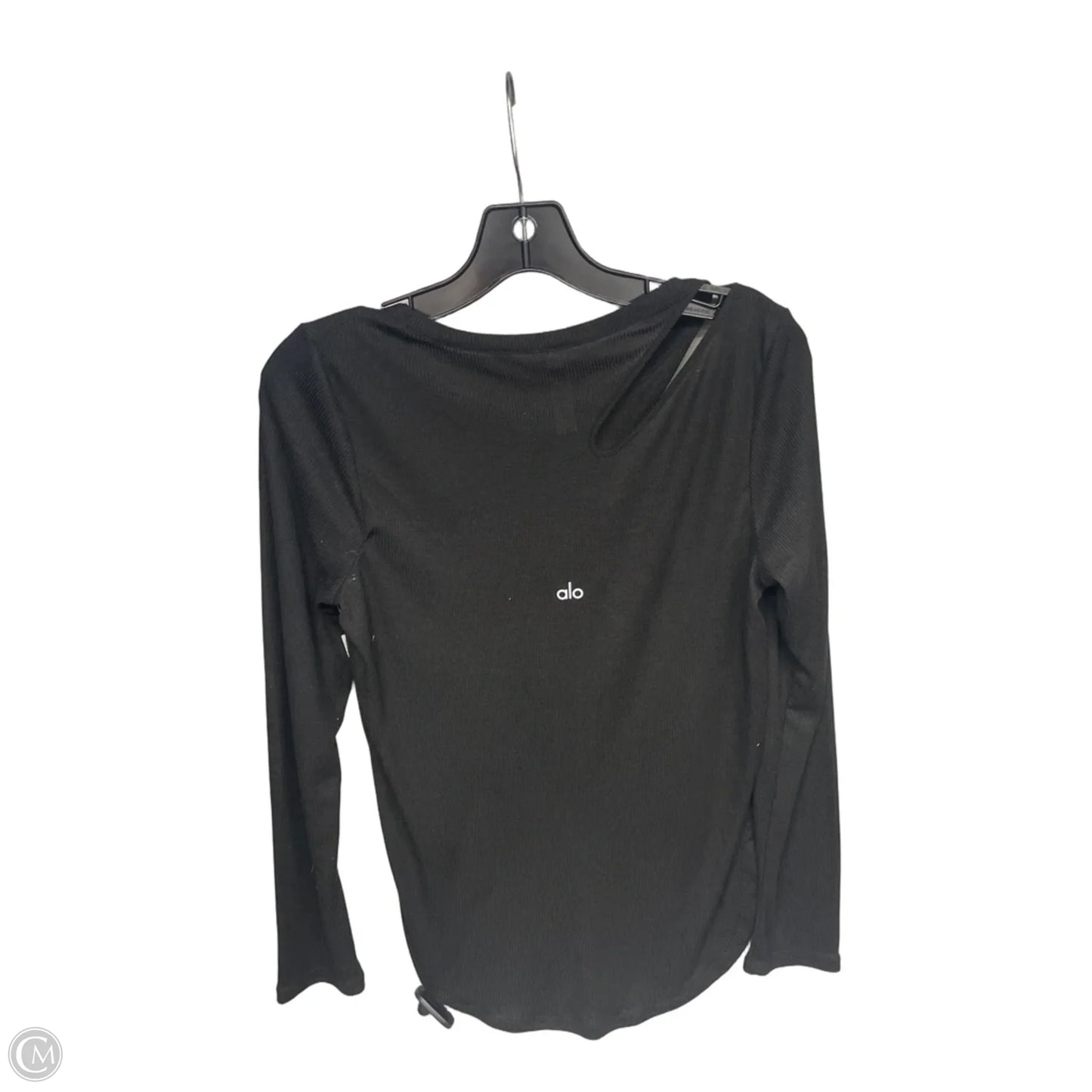Athletic Top Long Sleeve Crewneck By Alo In Black, Size: S