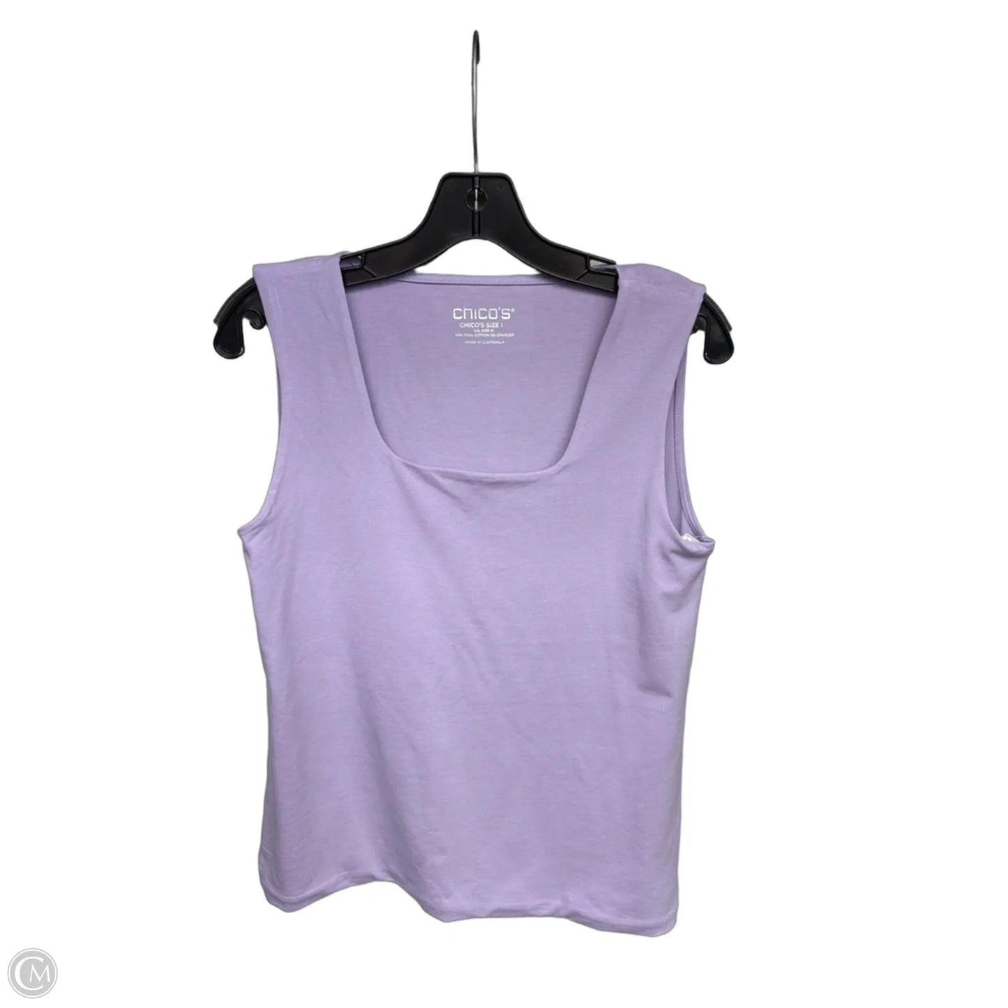 Top Short Sleeve By Chicos In Purple, Size: M