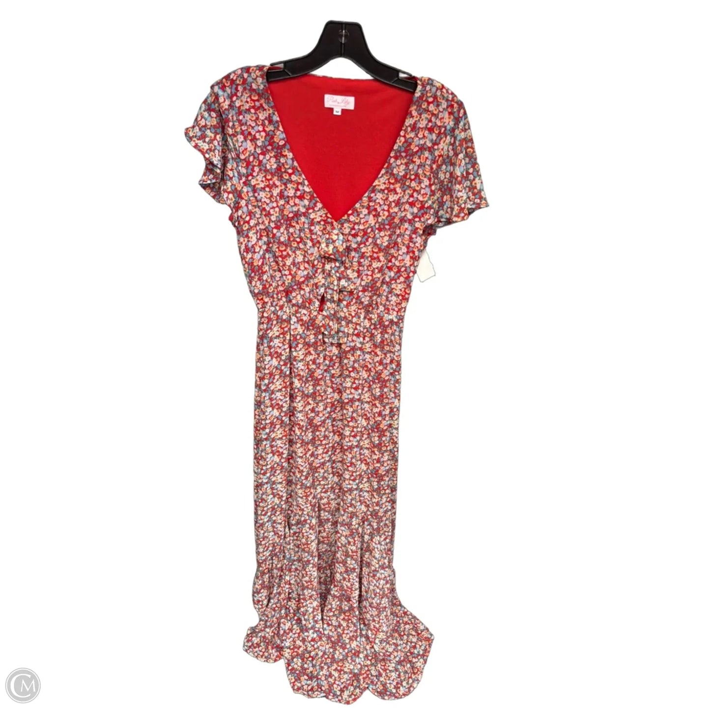 Dress Casual Maxi By Pink Lily In Floral Print, Size: M