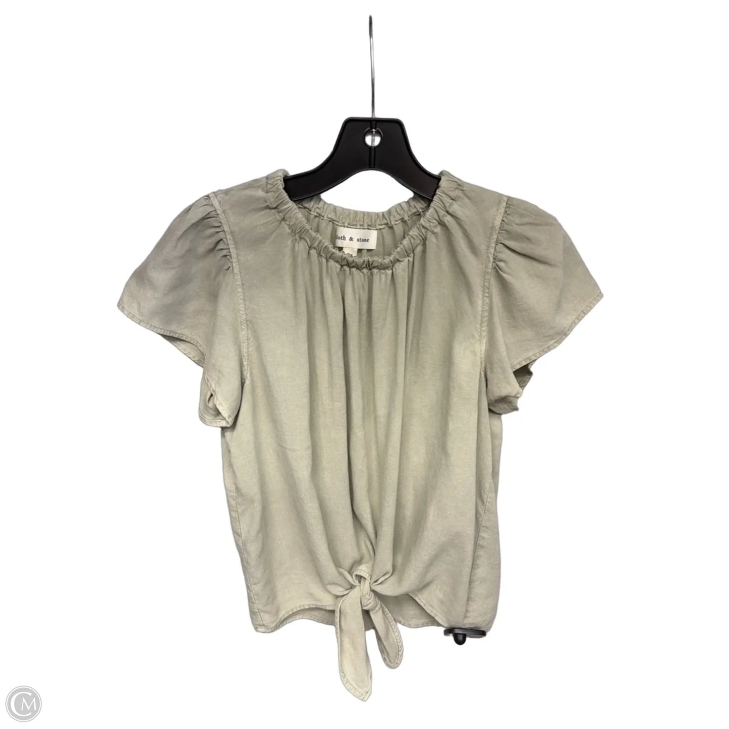Top Short Sleeve By Cloth & Stone In Green, Size: Xs