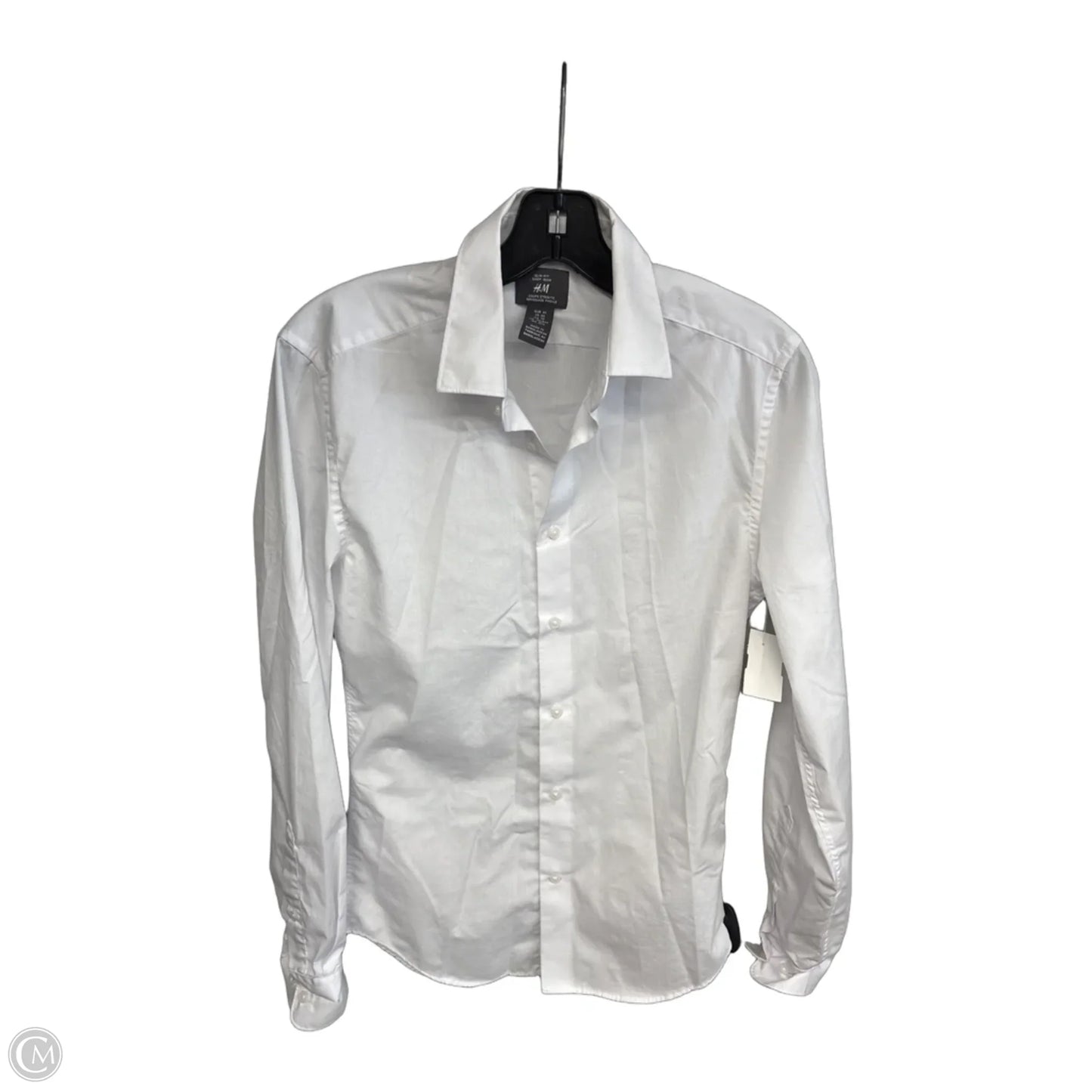 Top Long Sleeve By H&m In White, Size: Xs