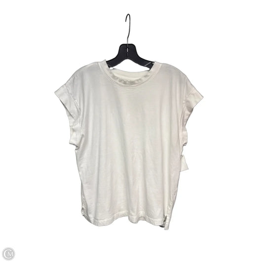 Top Short Sleeve Basic By A New Day In White, Size: L
