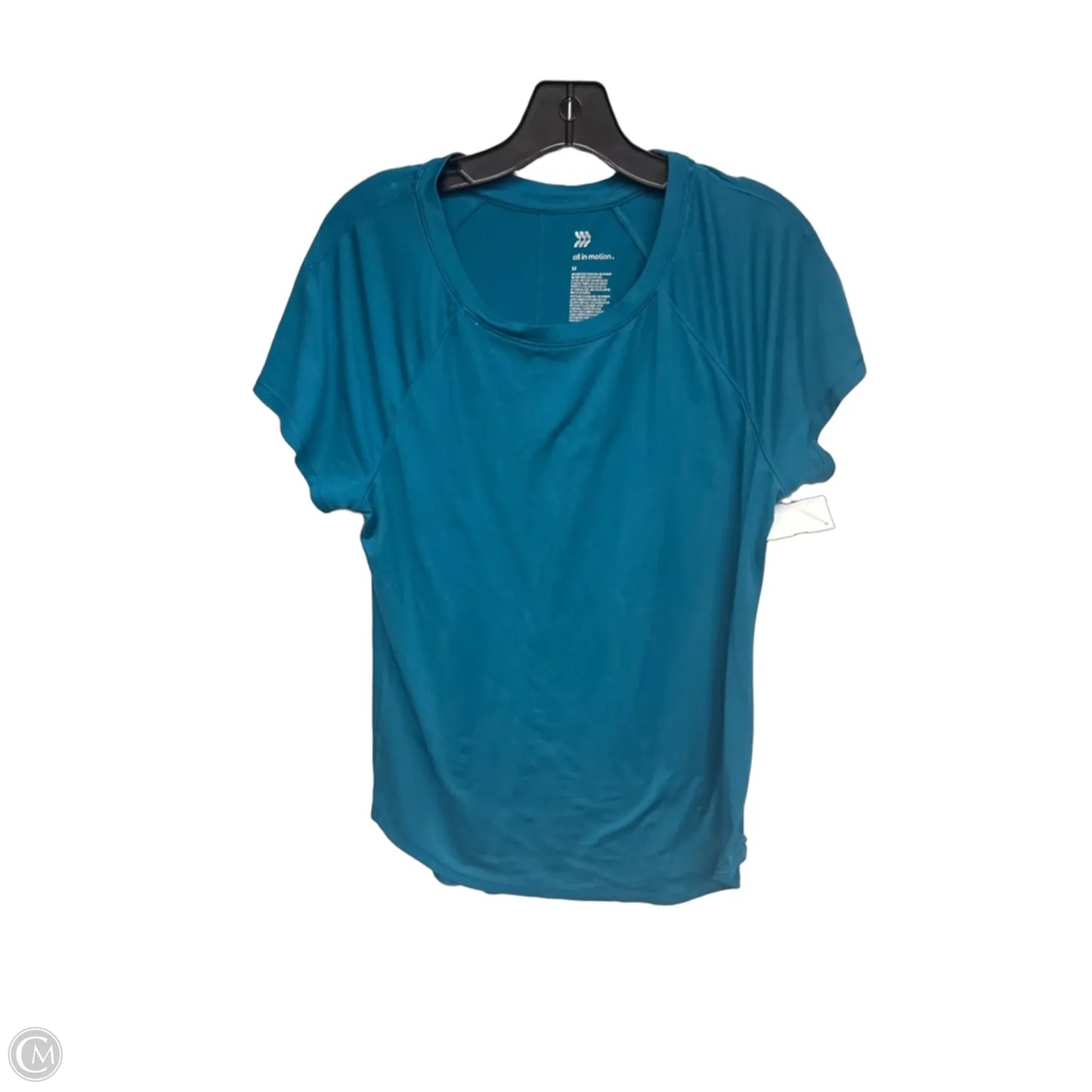 Athletic Top Short Sleeve By All In Motion In Teal, Size: L
