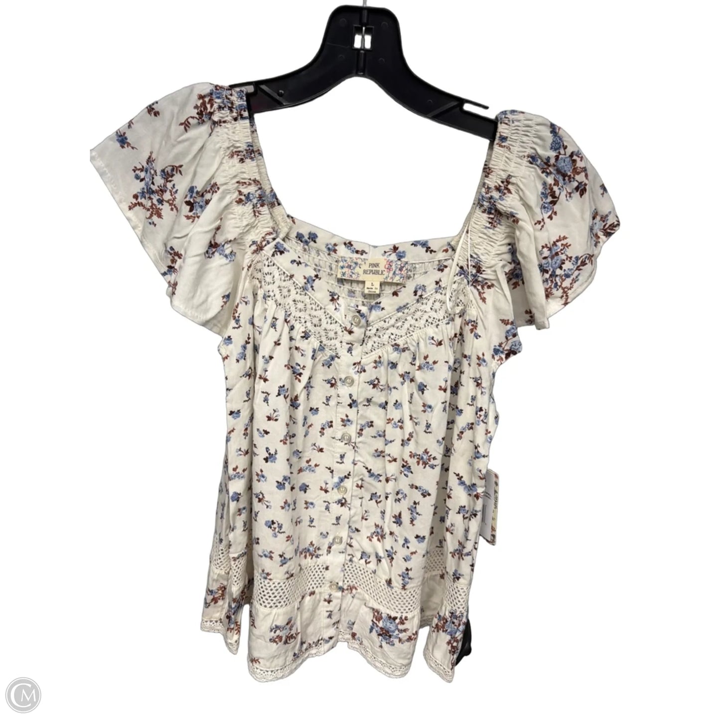 Top Sleeveless By Pink Republic In White, Size: L