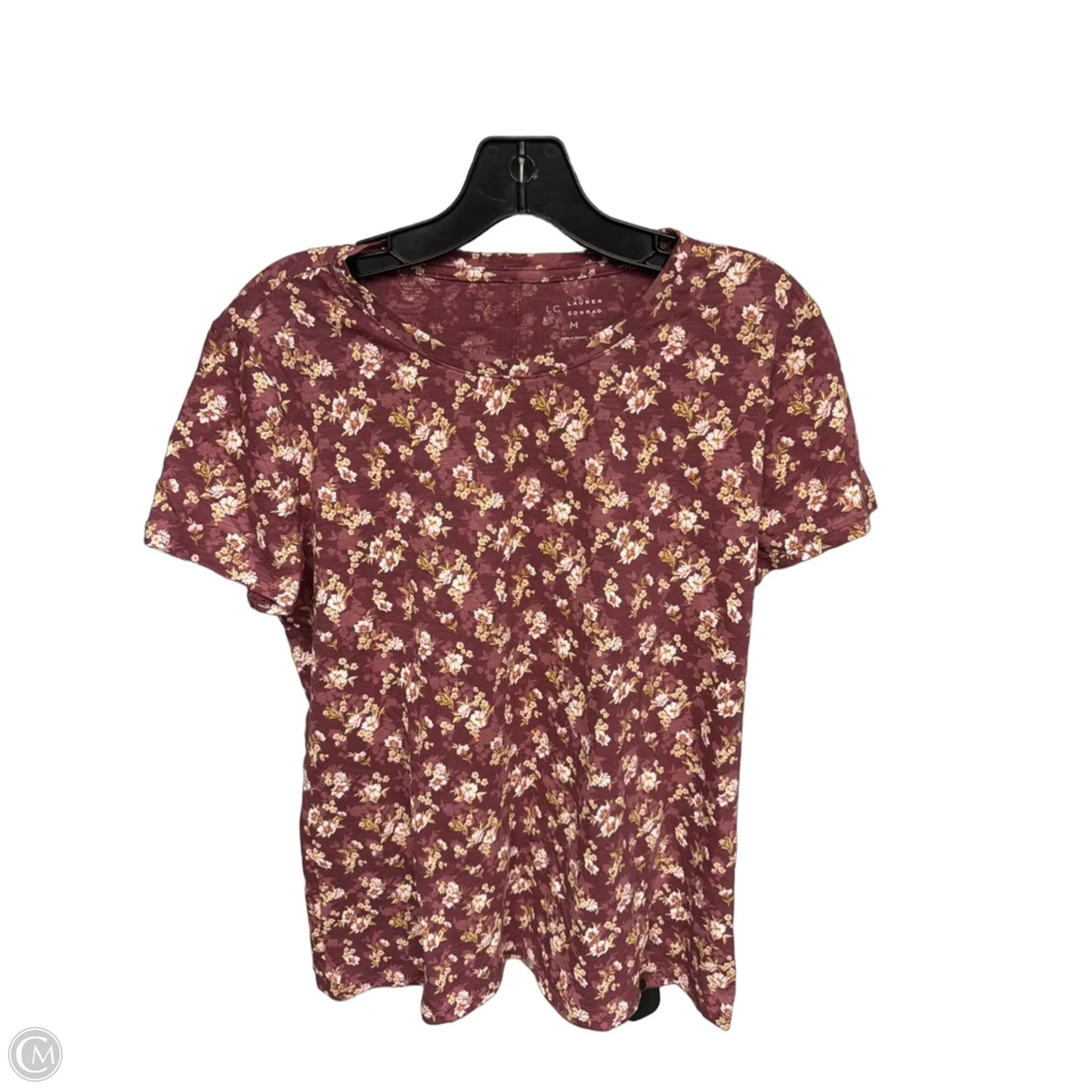Top Short Sleeve By Lc Lauren Conrad In Red, Size: M