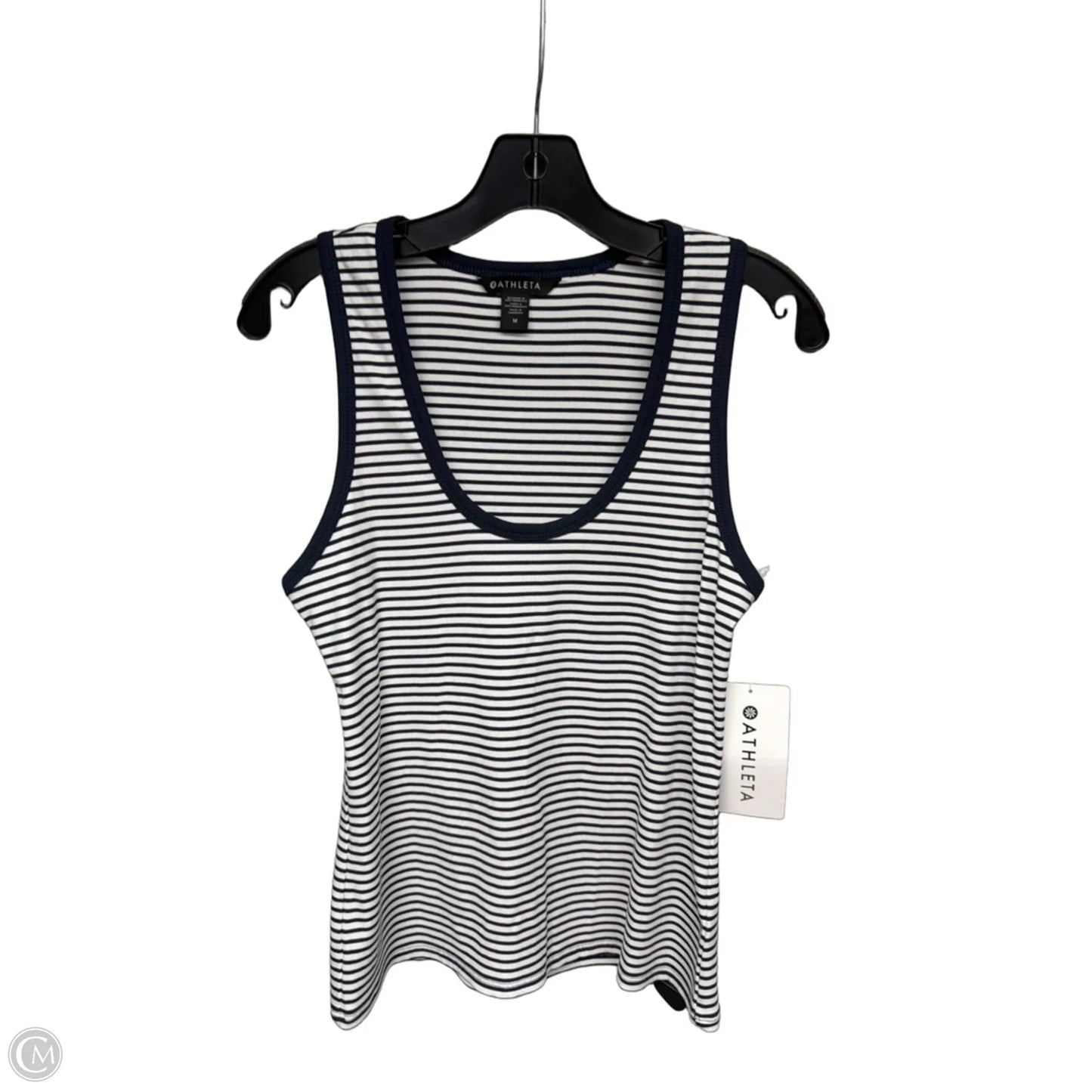 Tank Top By Athleta In Blue & White, Size: M