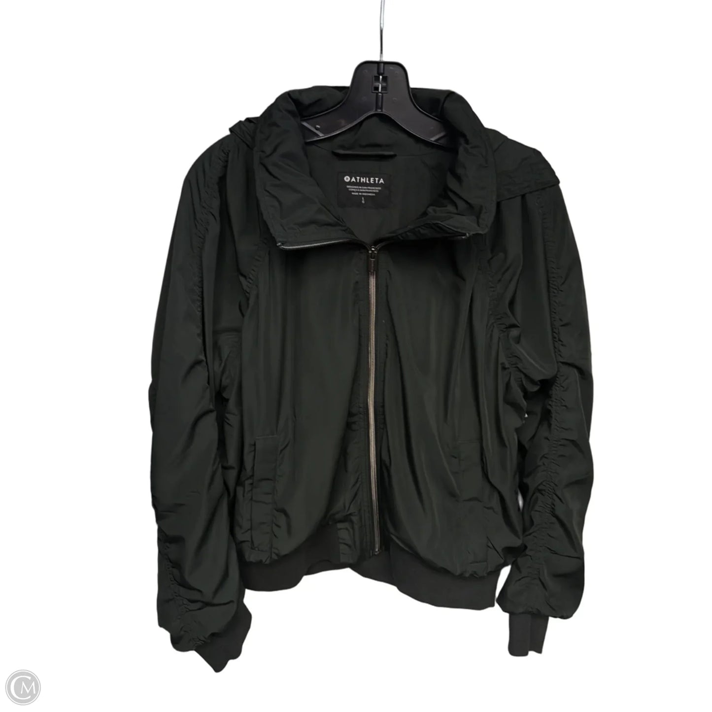 Jacket Windbreaker By Athleta In Green, Size: L