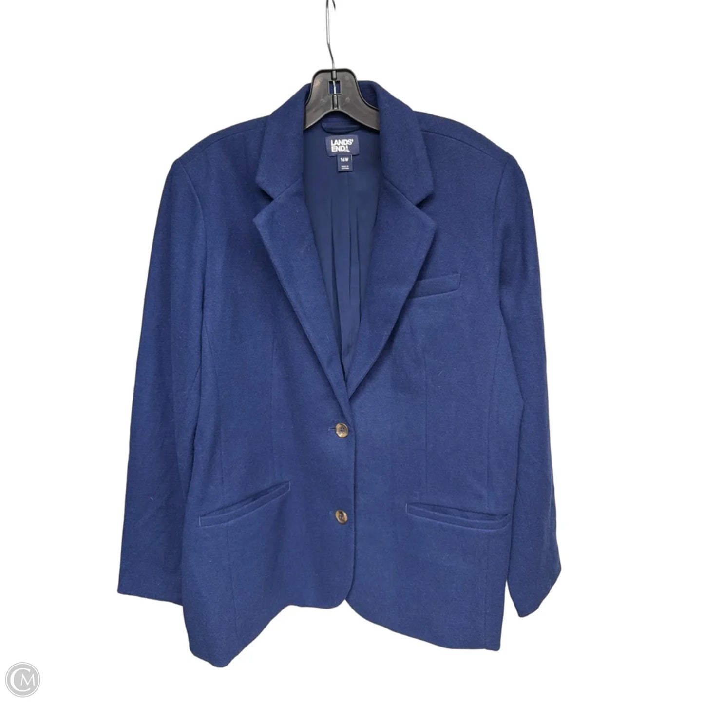 Blazer By Lands End In Navy, Size: 16