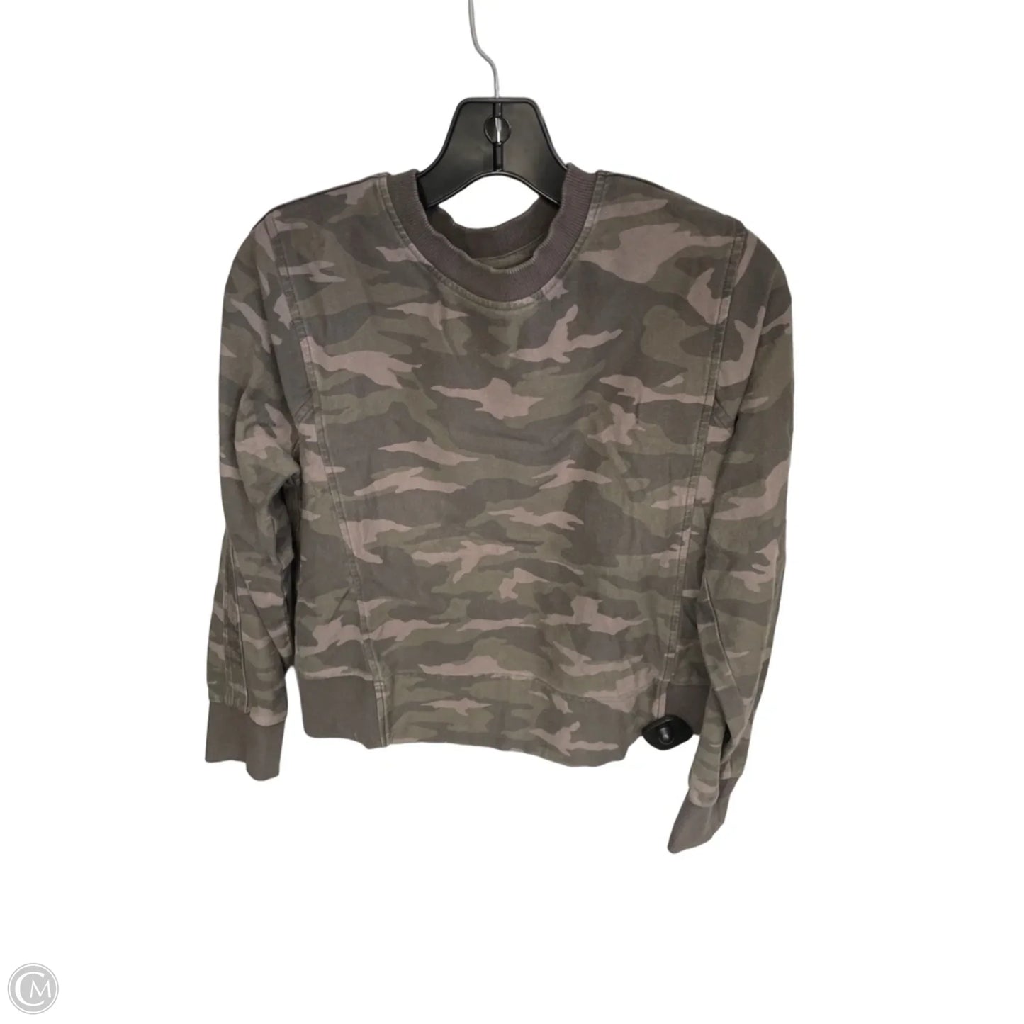 Sweatshirt Crewneck By Athleta In Camouflage Print, Size: S