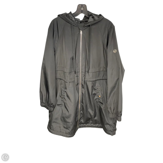 Jacket Windbreaker By Michael By Michael Kors In Black, Size: 2x