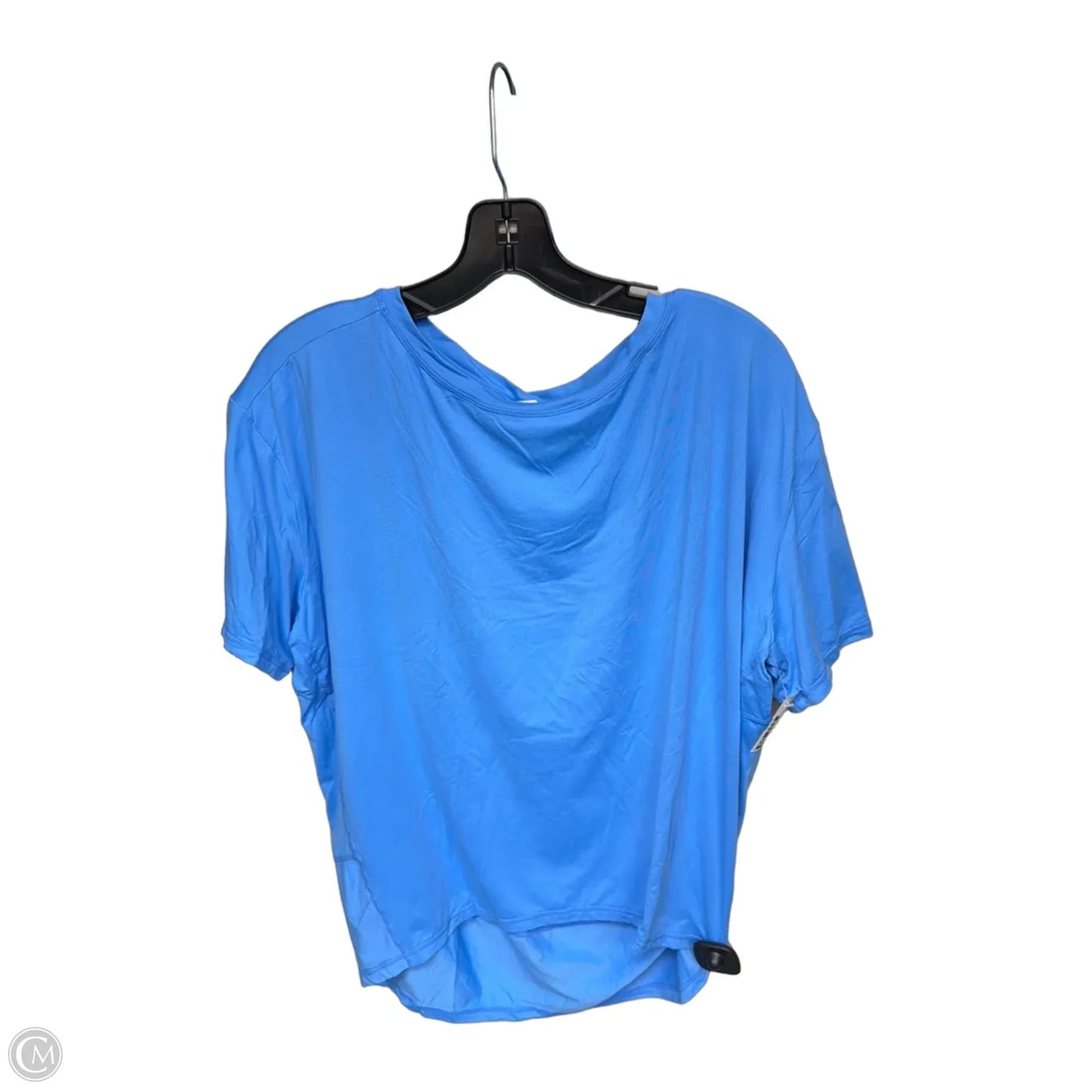 Athletic Top Short Sleeve By Zella In Blue, Size: S