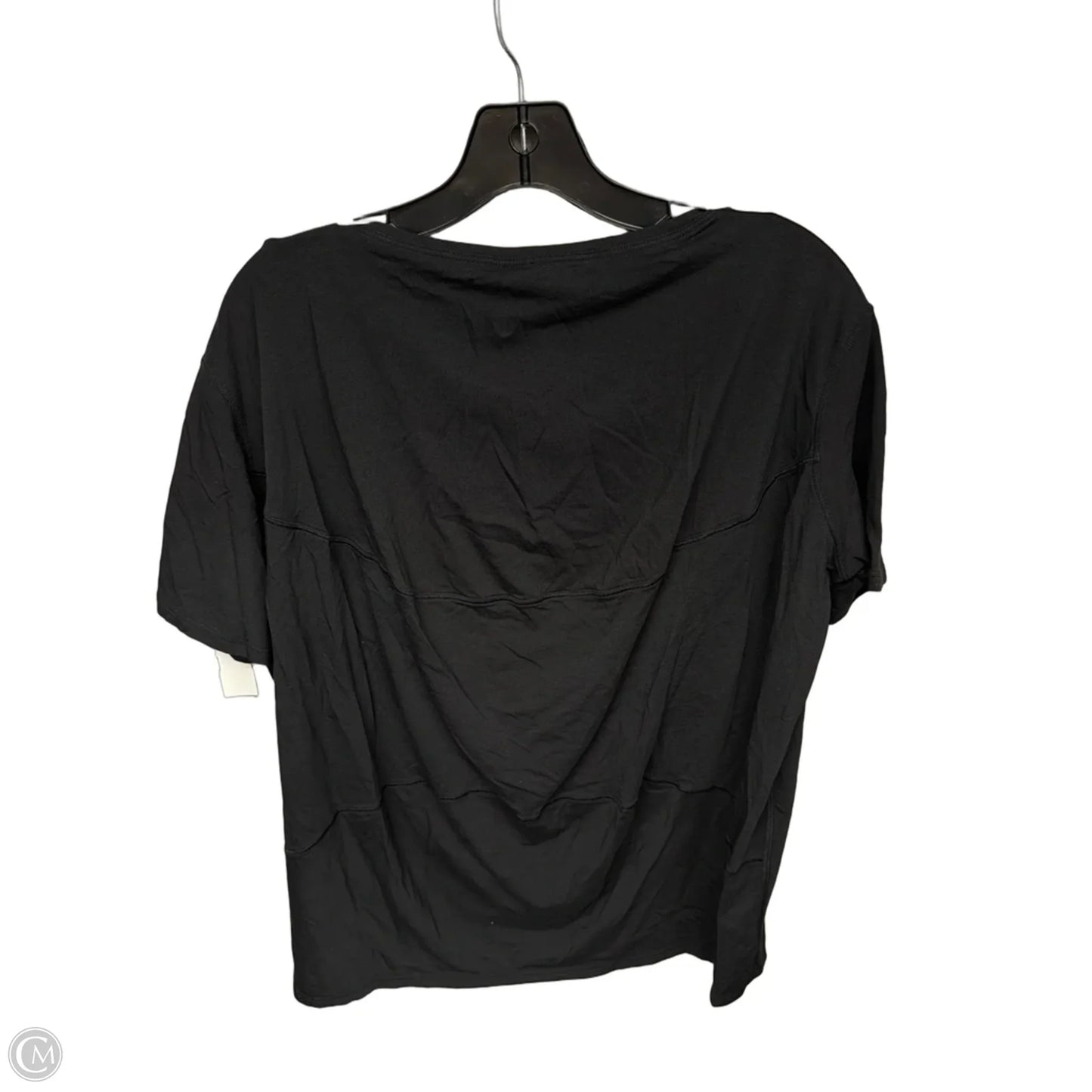 Athletic Top Short Sleeve By Lululemon In Black, Size: 6
