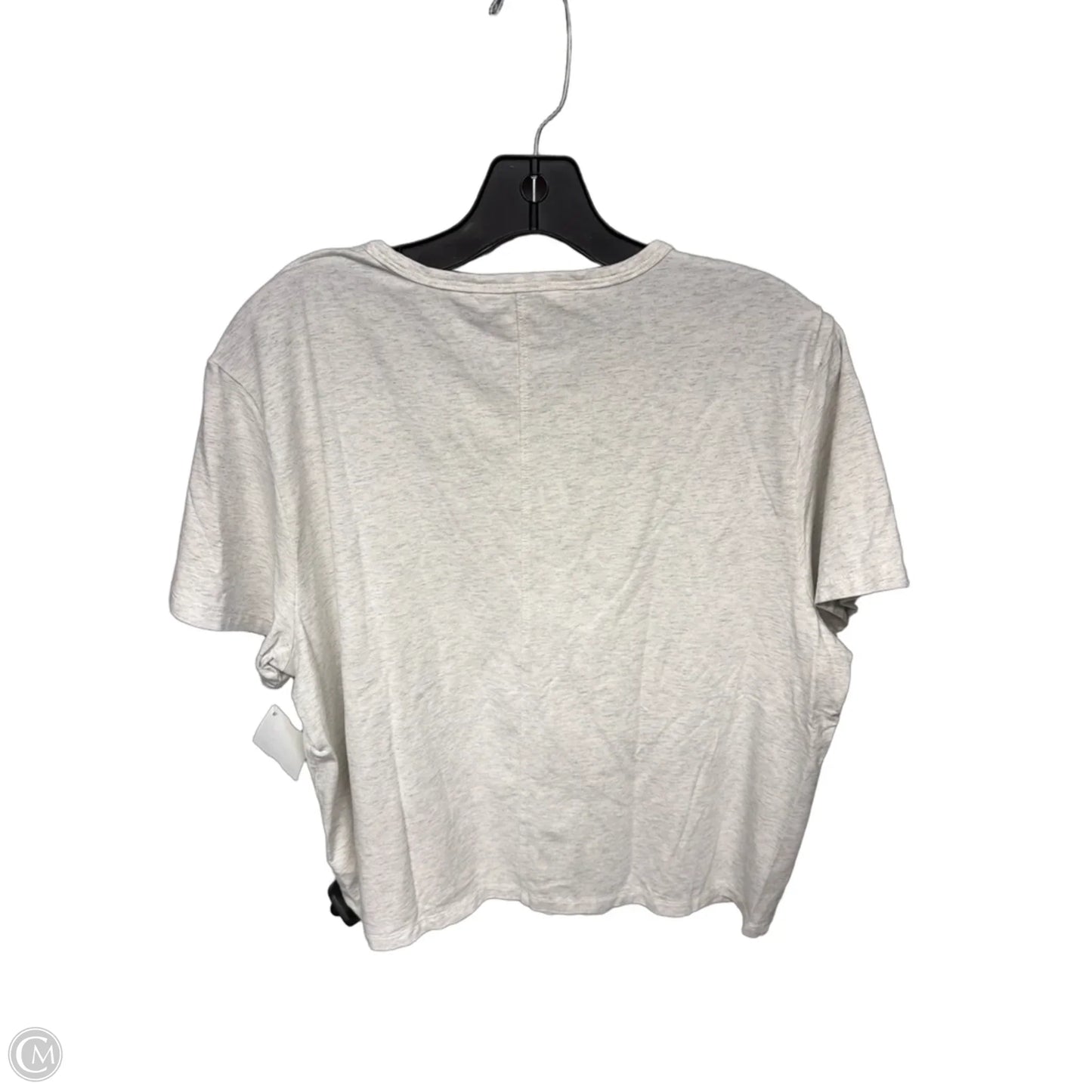 Athletic Top Short Sleeve By Athleta In Grey, Size: L