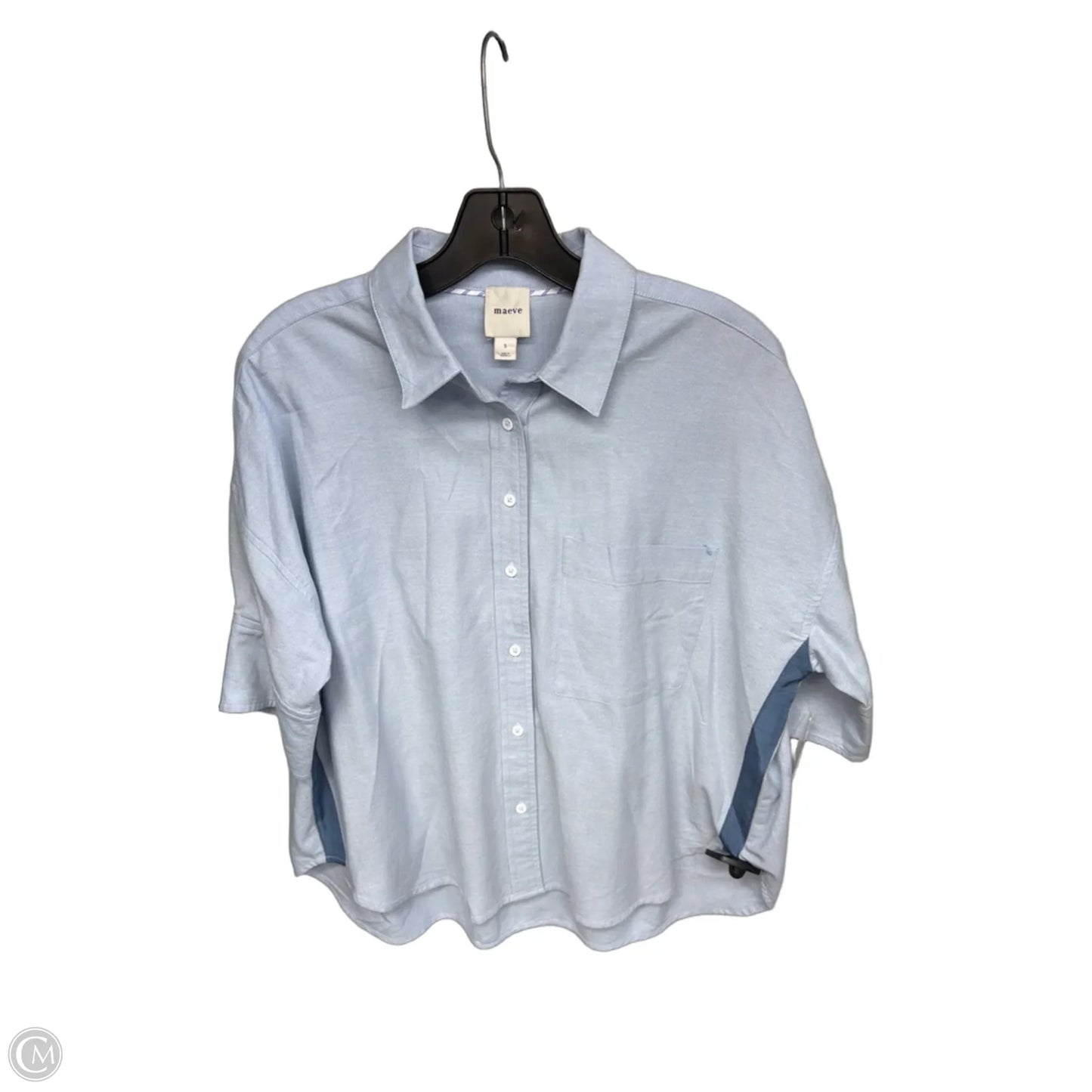 Top Short Sleeve By Maeve In Blue, Size: S