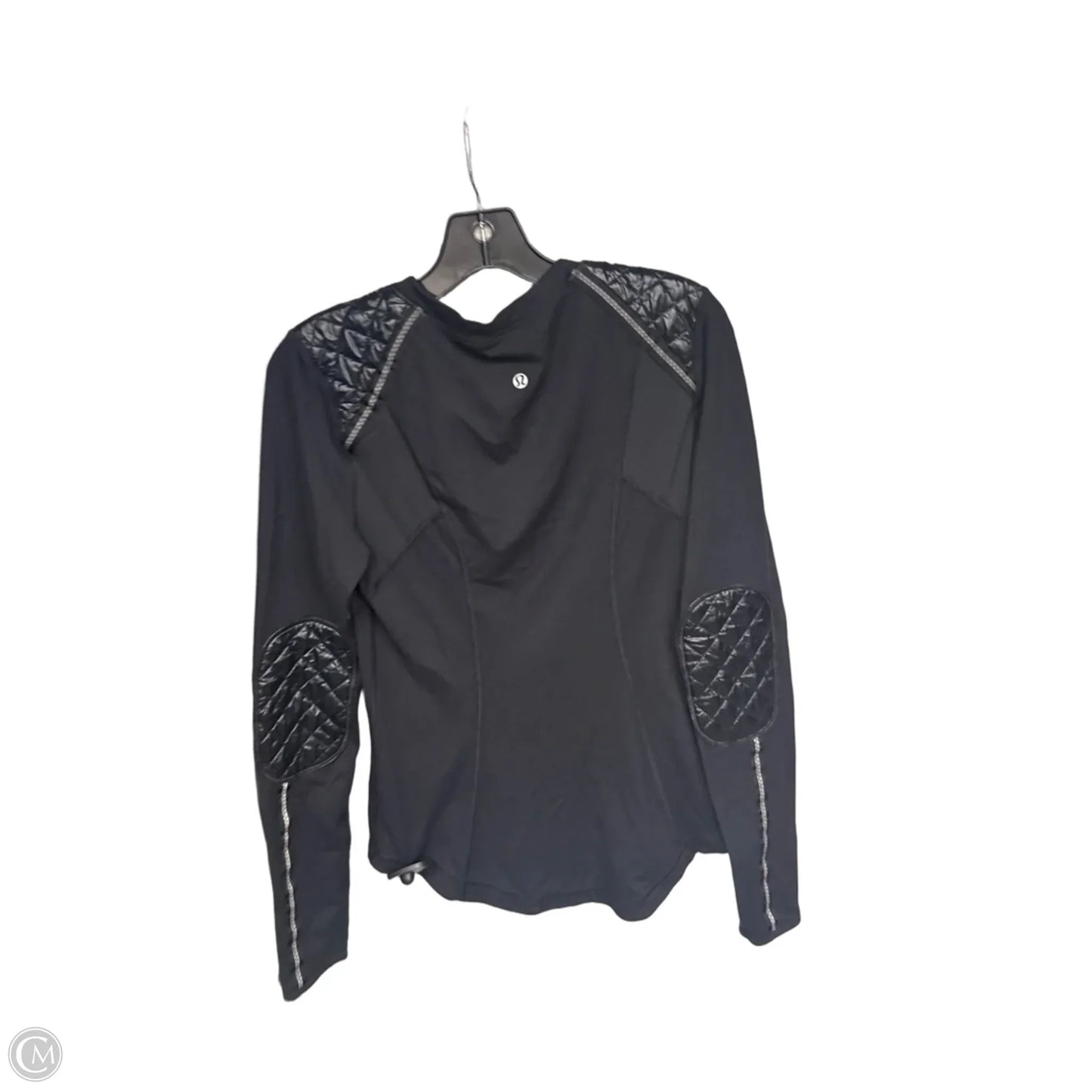 Athletic Top Long Sleeve Crewneck By Lululemon In Black, Size: 10