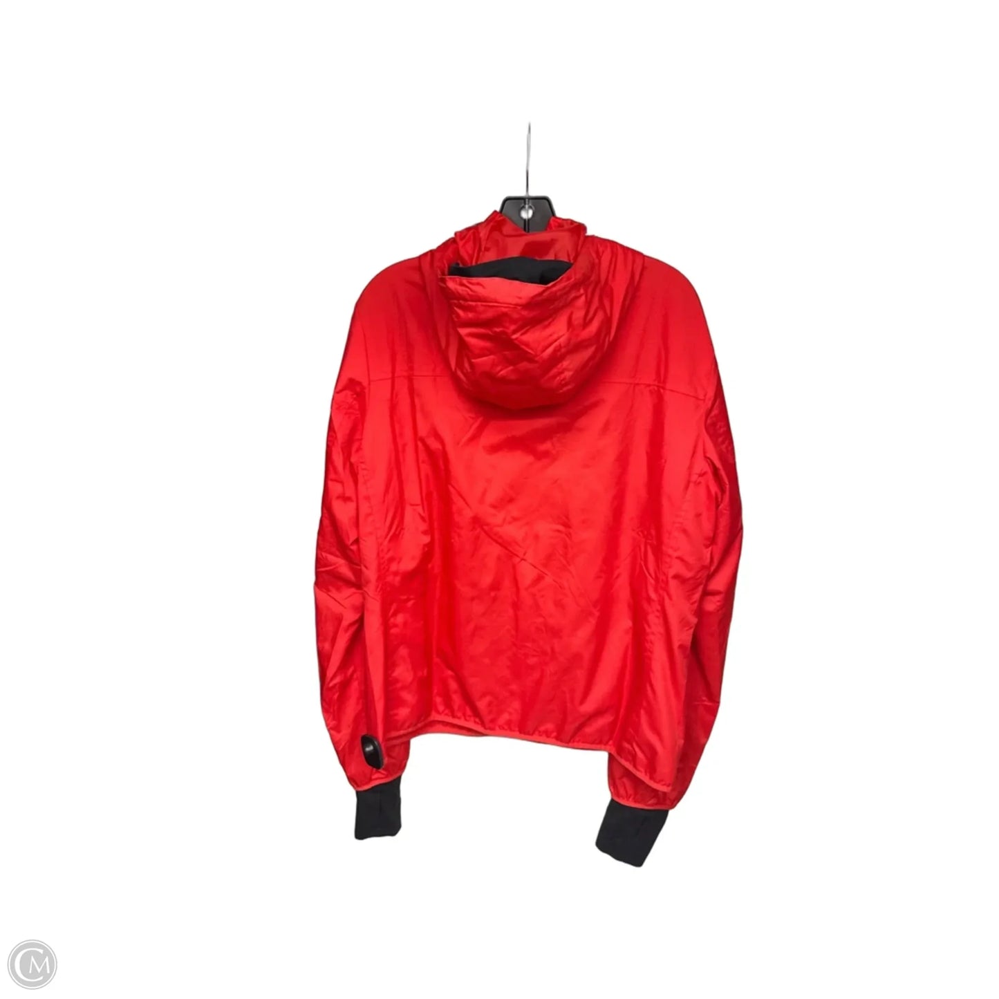 Jacket Windbreaker By Clothes Mentor In Red, Size: L