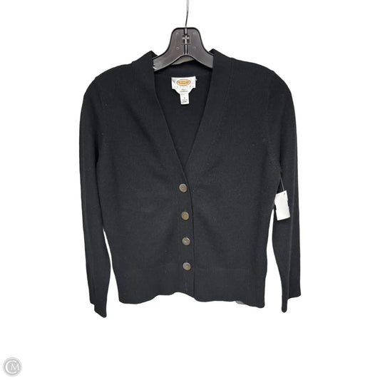 Sweater Cardigan Cashmere By Talbots In Black, Size: S