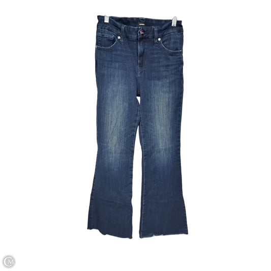 Jeans Flared By Express In Blue Denim, Size: S