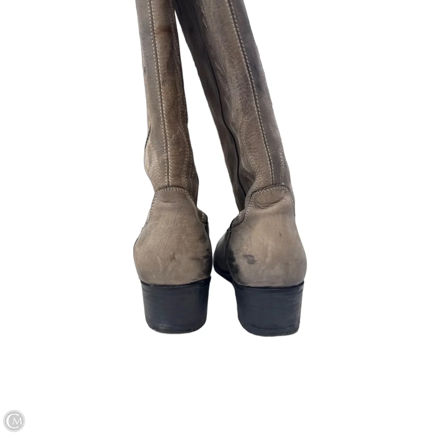 Boots Western By Steve Madden In Grey, Size: 6.5