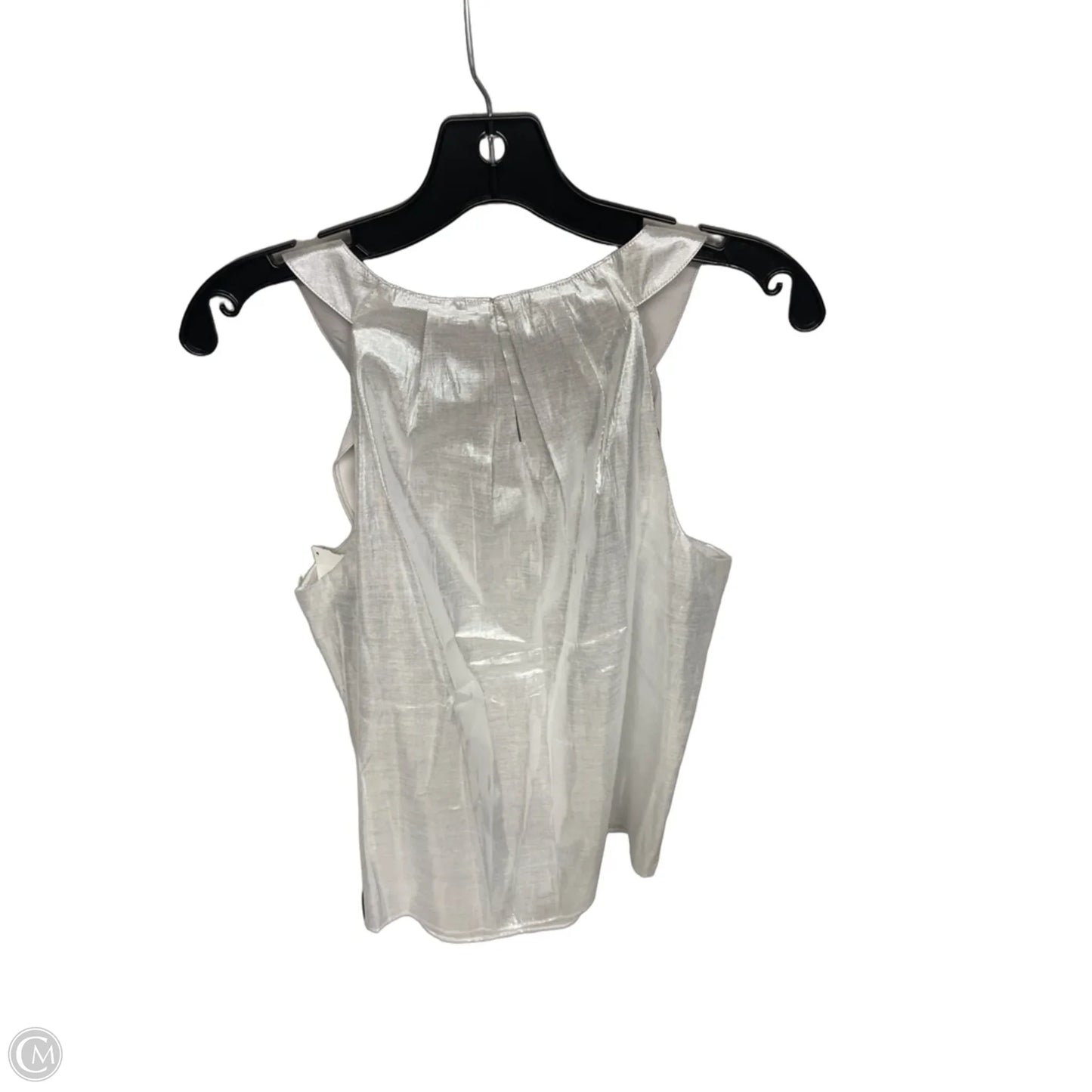 Top Sleeveless By Talbots In Silver, Size: M