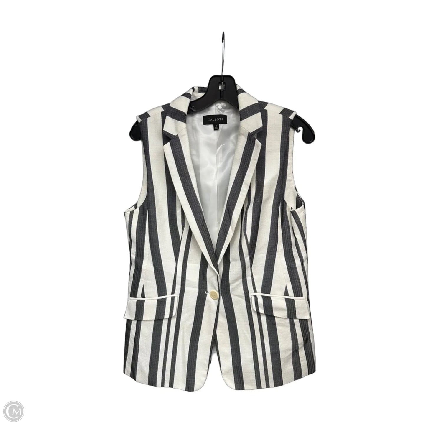 Vest Other By Talbots In Striped Pattern, Size: 8