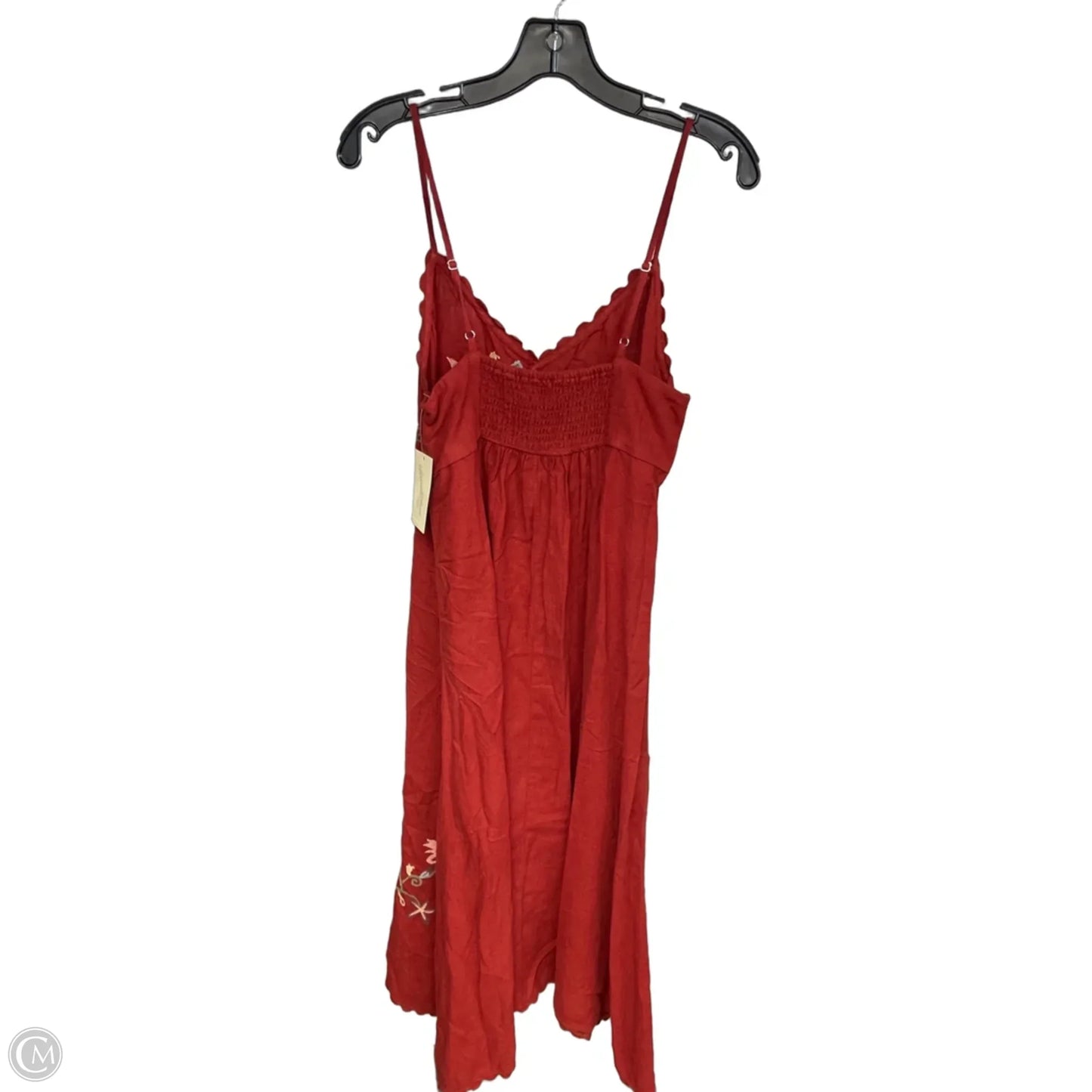 Dress Casual Midi By Universal Thread In Orange, Size: M