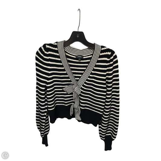 Cardigan By Express In Black & White, Size: S