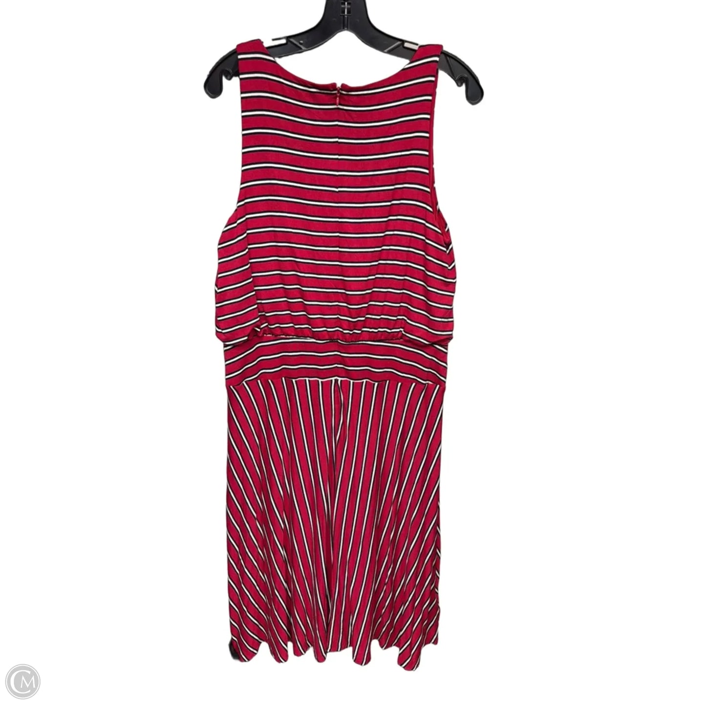 Dress Casual Midi By Loft In Red, Size: L