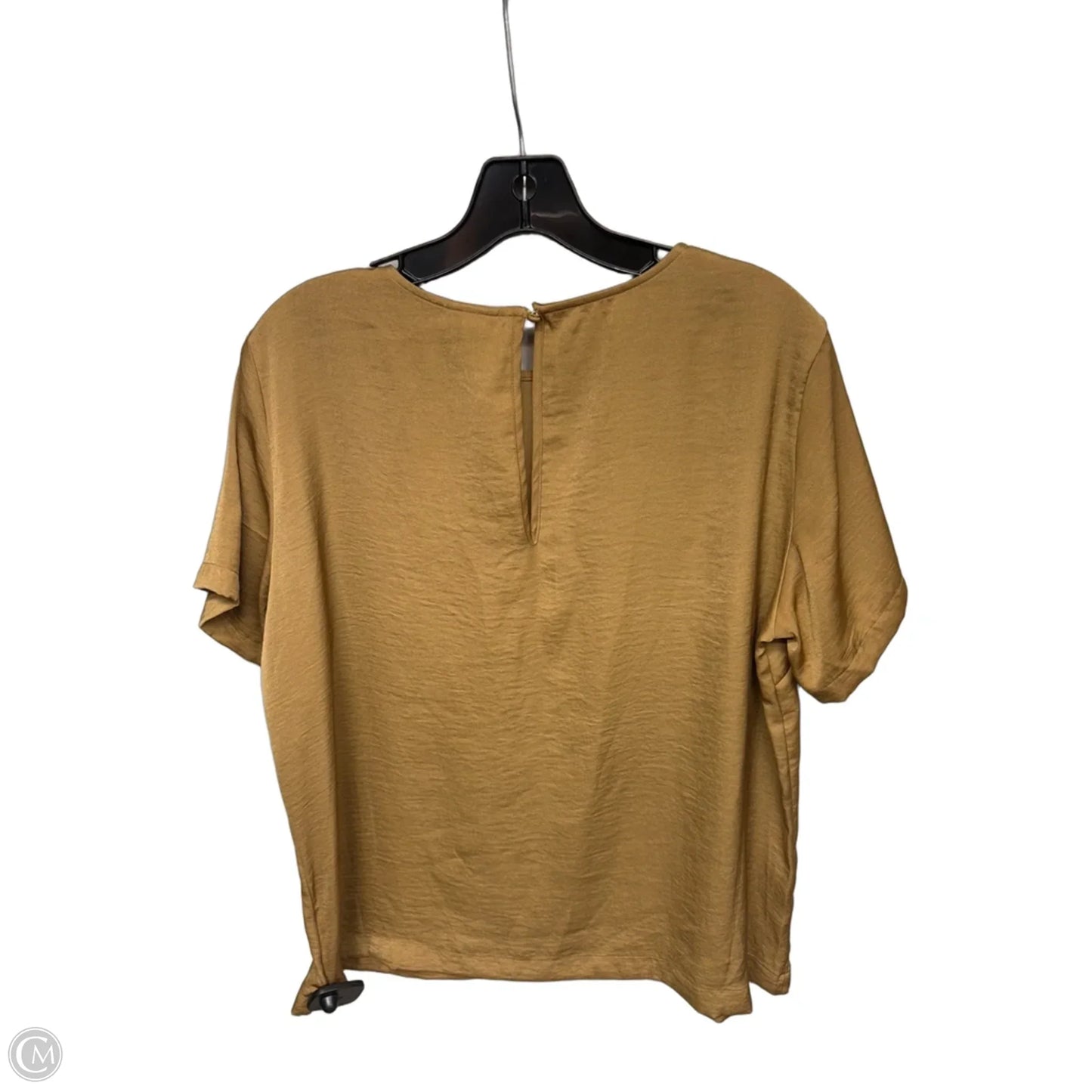Top Short Sleeve By A New Day In Brown, Size: L