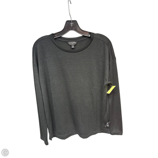 Top Long Sleeve By Banana Republic In Black, Size: S