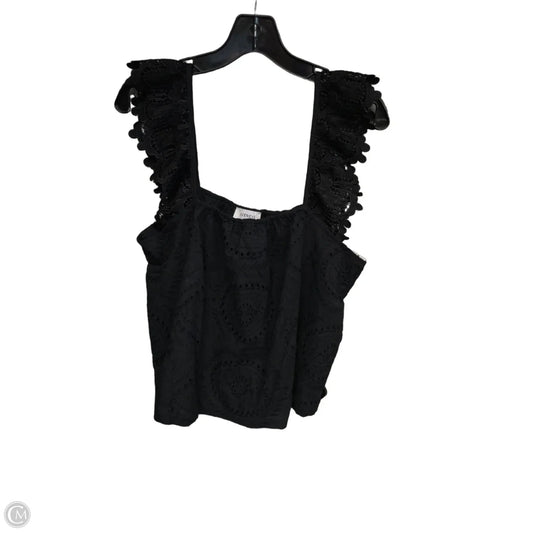Top Sleeveless By Evereve In Black, Size: L