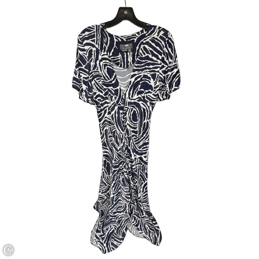 Dress Casual Maxi By Anthropologie In Blue & White, Size: 6