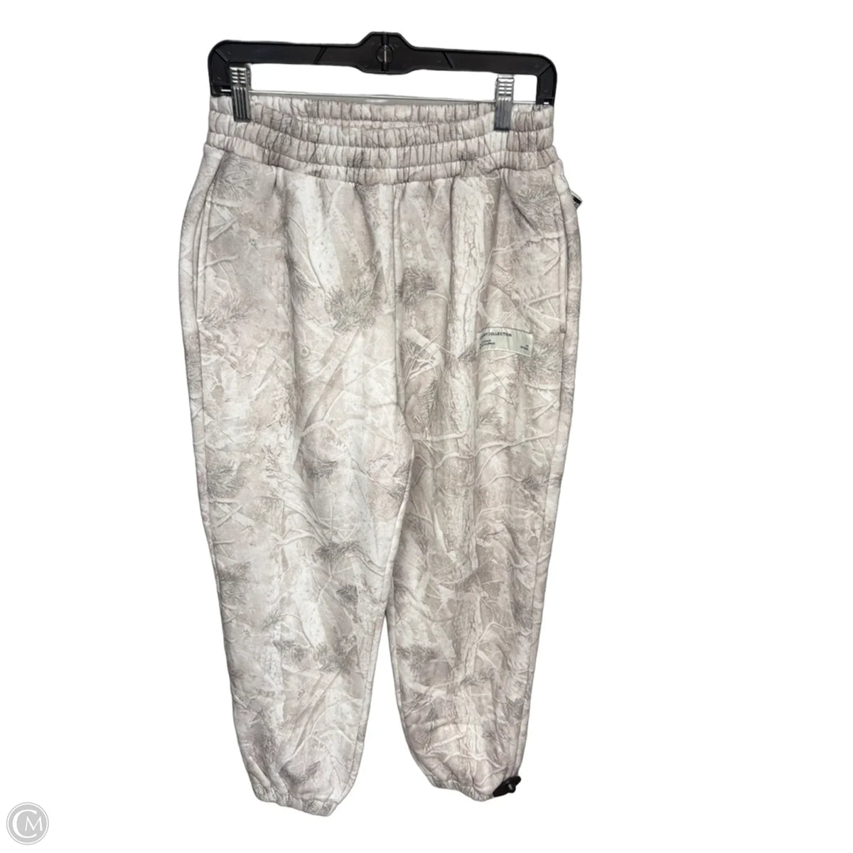Athletic Pants By Comfrt In Cream & Grey, Size: M