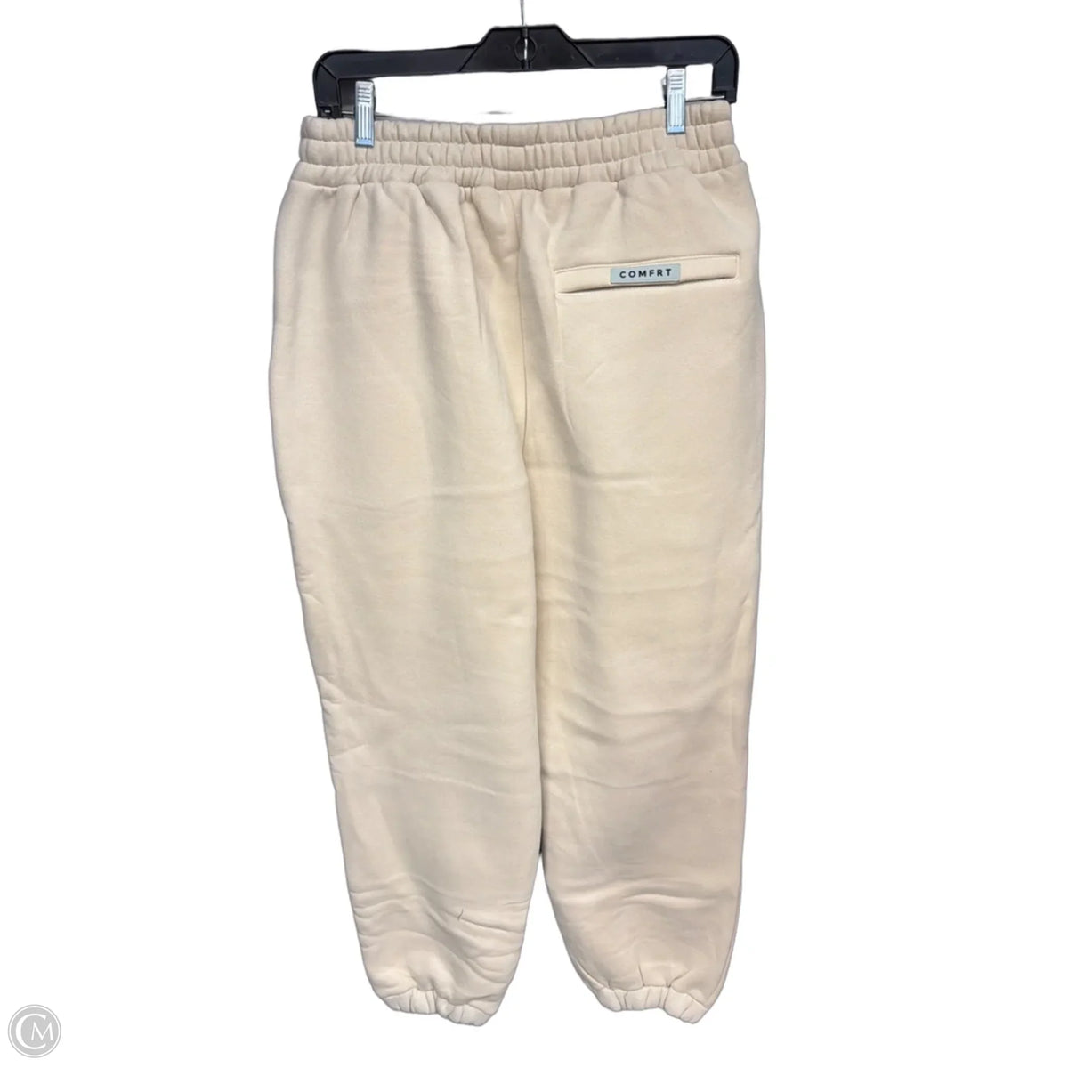 Athletic Pants By Comfrt In Cream, Size: L