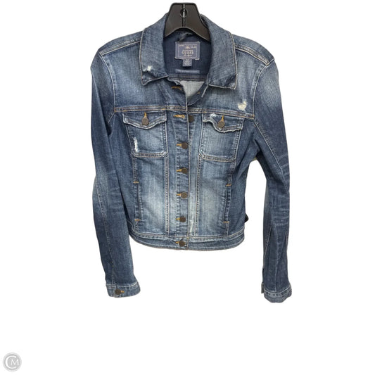 Jacket Denim By Guess In Blue Denim, Size: Sp
