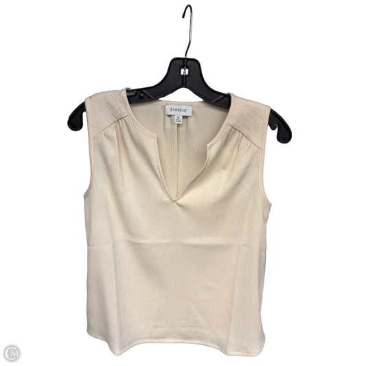 Top Sleeveless By Evereve In Cream, Size: Xs